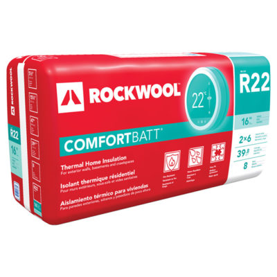 Laine isolante R22 Rockwool ComfortBatt 15-1/4 po x 47 po x 5-1/2 po