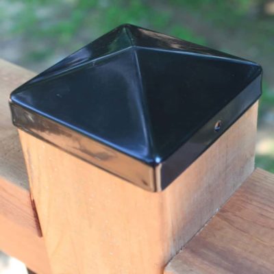 Embout de poteau «Cap 44» 4 po x 4 po - NOIR