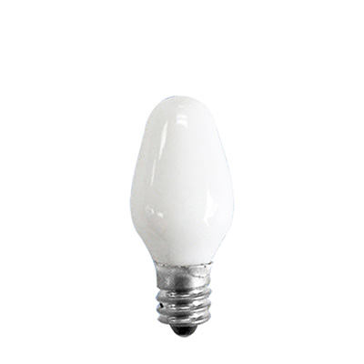 Ampoule de veilleuse blanche, type C7, 4W, 2700K Blanc doux, gradable