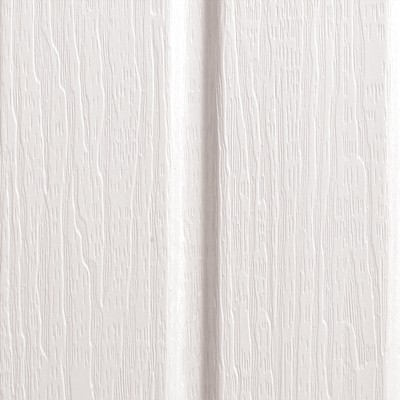 Revêtement extérieur en vinyle D5 Vertical «Kaycan» Blanc - 10 pi (unité)