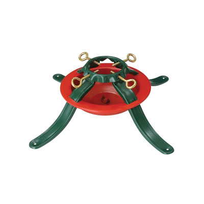 Socle de sapin naturel en acier 22 po - vert / rouge