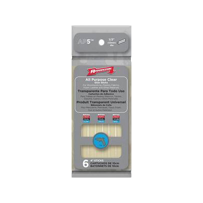 Bâtonnet de colle chaude tout usage pour pistolet 1/2 po x 4 po - Transparent