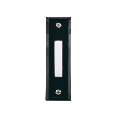 Bouton filaire de surface pour carillon de porte - Noir