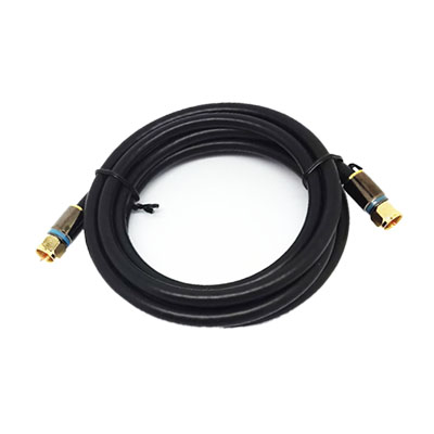 Câble coaxial RG6 - 3 pi - Noir
