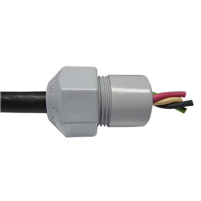 Connecteur à serre-câble PVC à coller- 3/4 po