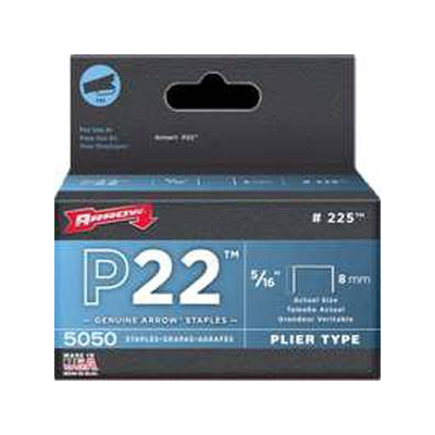 Agrafes P22 - 5/16 po «Arrow» (bte 5050)
