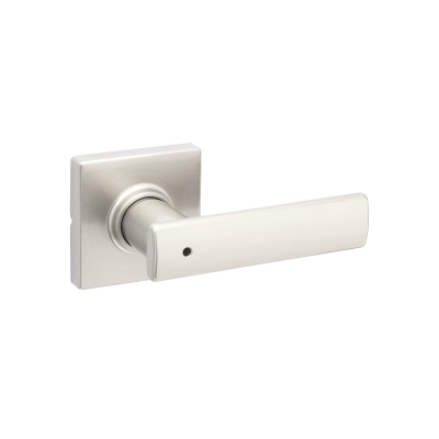 Poignée intimité, bec-de-cane, Breton «Weiser» - Nickel satin