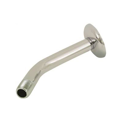 Bras de douche avec bride en plastique, 1/2 po x 7 po «Boston Harbor» Chrome