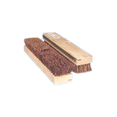 Brosse à piscine, fibre Palmyra, racloir caoutchouc, 12 po - rigide