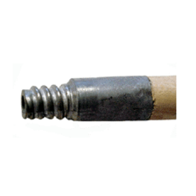 Manche en bois avec embout de métal - 60 po