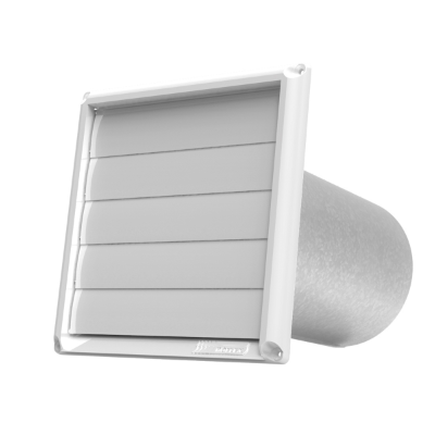 Évent de ventilation à volets «Bo-Flex», Blanc
