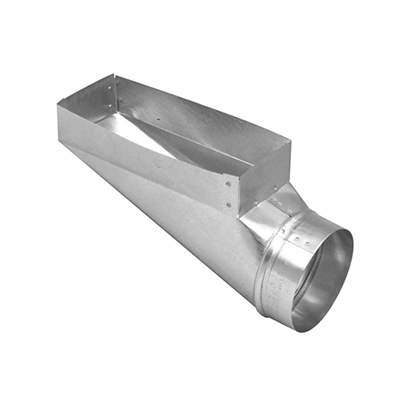 Sortie allongée de conduit de ventilation