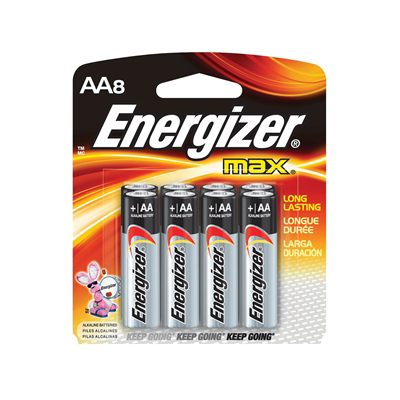 Pile alcaline AA, 1.5 V «Energizer Max» (pqt 8)