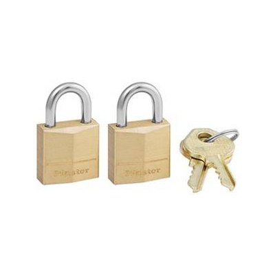 Cadenas à clé 3/4 po en laiton «Master» (pqt 2)
