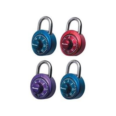 Cadenas à combinaison - 1-7/8 po «Master» couleurs assorties
