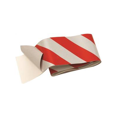 Ruban autocollant réfléchissant 2 po x 24 po - Rouge/Argenté (unité)