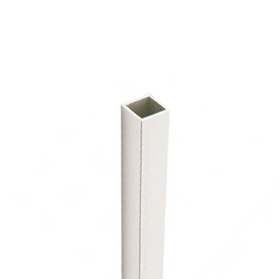 Tige verticale pour tablette Permafil 1/2" x 1/2" x 84" - Blanc (unité)