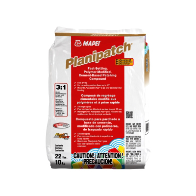 Composé de ragréage à base de ciment aux polymères, prise rapide «MAPEI» PLANIPATCH (10 kg)