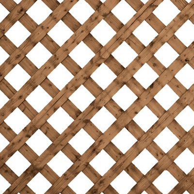 Treillis en bois traité brun régulier - 4' x 8' (unité)