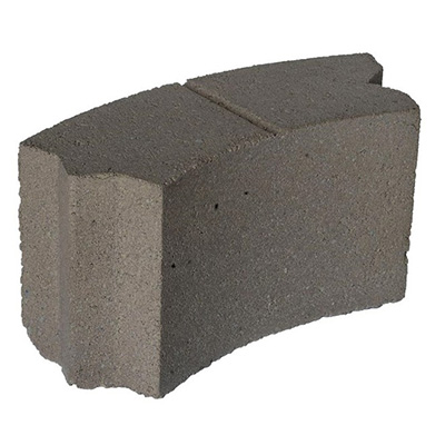 Bloc de béton pour foyer extérieur rond «Patio Drummond» Gris (unité)